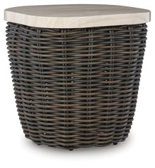 Signature Design by Ashley Kimora 1-Piece Wicker Outdoor Side Table