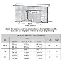 Real Fyre 24-Inch Vented Gas Fireplace Burner with EPK-2 Kit (G46-24-02P)