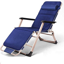 Deck Chair, Sun Lounger Premium Padded Zero Gravity Chair - Heavy Duty Outdoor Foldable & Reclining Sun Lounger with Head Pillow - Steel Frame for Patio, Conservatory or Deck Chair (B)