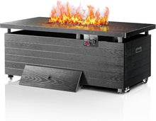 51” Outdoor Propane Fire Pit Table, 50000 BTU 4-in-1 Gas Fire Pits, Gray