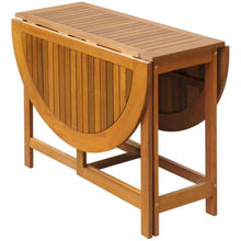 LMTYOENFG 5 Piece Folding Patio Dining Set Acacia Wood Table Chairs