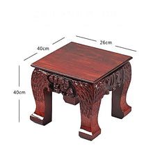 Bonsai Pedestal Vase Pedestal Stands Bonsai Base Retro Square Wooden Vase Bonsai Base Table Lamp Teapot Base, Home Decor Display Stand Planter Stand Plant Holder (Size : Large)
