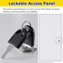 MZZKFC Metal Inspection Door Open 90°, Ceiling Trap Door with Lock & Key & Soundproofing Strip, Indoor/Outdoor Paintable Wall Hole Cover Plate Easy Install(26x32in(WxH))