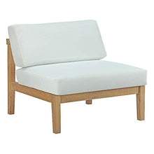 Modway EEI-3107-NAT-WHI-SET Bayport 4 Piece Outdoor Patio Teak Set in Natural White