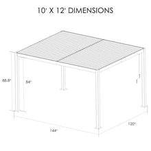 Kozyard Outdoor Louvered Pergola Aluminum Rainproof Gazebo with Adjustable Roof White