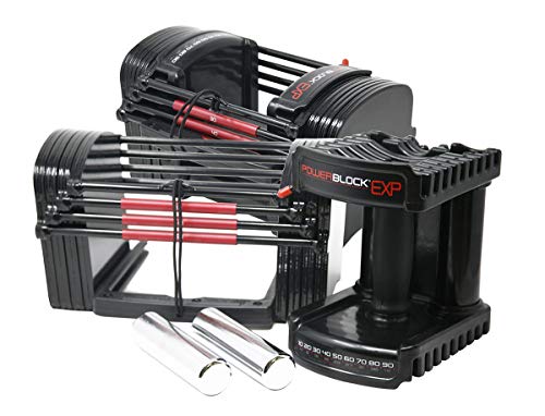 POWERBLOCK EXP Adjustable Dumbbells Black/Red