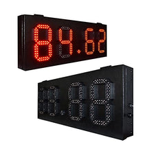 Interval Timer Outdoor Rain Proof Iron Box 8-inch Single Red LED Digital 88.88 LED Outdoor Gas Station Price Mark Gym Clock Timer (Color : 12 inch White Clock Size : 1) (12 Inch Time Screen 1)