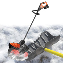 Beachtiful 21V Cordless Electric Snow Shovel, Brushless Motor, 41cm Width, (2 Battery and Charger Included) Snow Blower Shovel for Patio Driveway