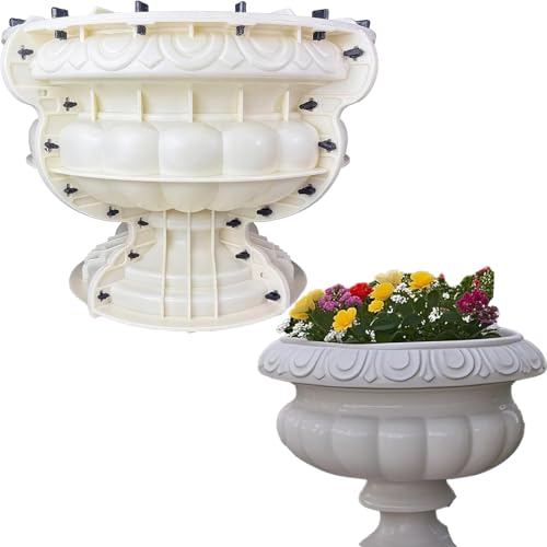 Extra Large Concrete Planter Mold, Heavy-Duty Reusable ABS Molds for Flower Pots, Large Concrete Planter Molds for Indoor and Outdoor Gardening (23.62 Inch)