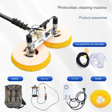 YANDDEA Electric Pool Cleaning Brush w/Adjustable Brush Head, Extendable Window Cleaning Pole Cleaner Kit, Photovoltaic & Solar Panel Cleaning Tool,8M