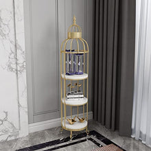 ZOCWJK Metal Plant Stand Pot Display Holder Bird Cage Design Flower Stand for Indoor and Outdoor Use,