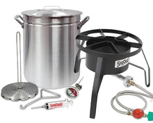 Oversized Turkey Deep Fryer Kit 42 Quart Aluminum "GRAND GOBBLER" for 25+ LBS Turkeys by Bayou Classic