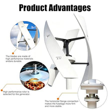 16000W/20000W Wind Turbine Generator 12V/24V/48V/220V 3 Blade Wind Vertical Generator 3 Phase AC Permanent Magnet Generator Wind Turbine Kit with Controller,for Home/Boat/Chalet/Motor Home(16000W,24V)