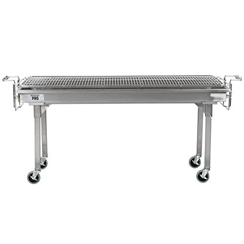 TableTop King Backyard Pro CHAR60SS 60" Stainless Steel Charcoal Grill Silver