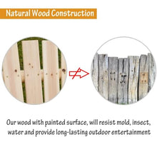 Ergonomic Design 2-Seat Wooden Garden Porch Swings with Stable & Non Slip Legs, Outdoor Backyard Loveseat Swings for Patio, Lawn & Garden