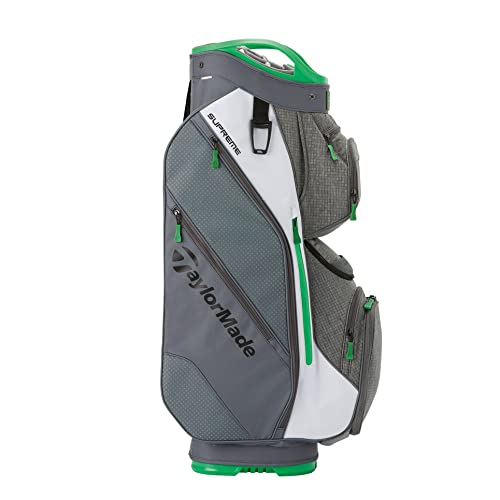 TaylorMade 2022 Supreme Cart Bag Gunmetal White/Green