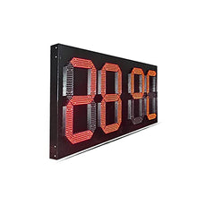 Race Timing Clock High Brightness Outdoor Waterproof Iron Box PCB Oil Price Board 8.888 Format Digital Gas Station Logo for Running Events Marathon Climbing (24 Inch Digital X)