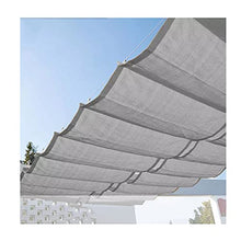 QWEASDF Wave Shade Sail,Retractable, Pergola,Shade Cover, Replacement Awning, Canopy Shade Cover, for Deck Porch Patio Slide Hang Down, Wave Shade Cover,Removable (Size : W0.9*L20m/W2.95*L65.62ft)