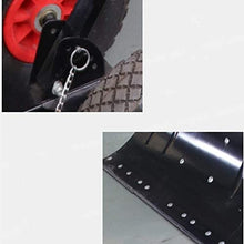 Snow Shovel Manual Rolling Snow Pusher | with 2 Wheels and Extension Steel Handle Used for Road Snow Removal Tools Snow Pusher