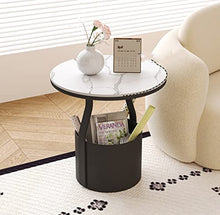 NRFJFOP Sofa Side Table Rock Slab Storage Corner Living Room Sideboard Bedside Removable Small Coffee