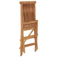 RJPLMFV Folding Patio Chairs 8 pcs Solid Teak Wood Outdoor Chairs Balcony Chair Deck Chairs for Gardens, courtyards