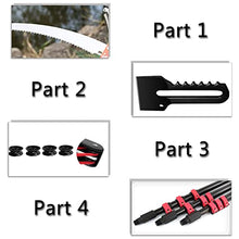 Telescopic Pole Saws, Professional Telescopic Tree Pruner Extendable Pruning Saw Gardening Landscaping Branch Saw Lopper Tools-24FT