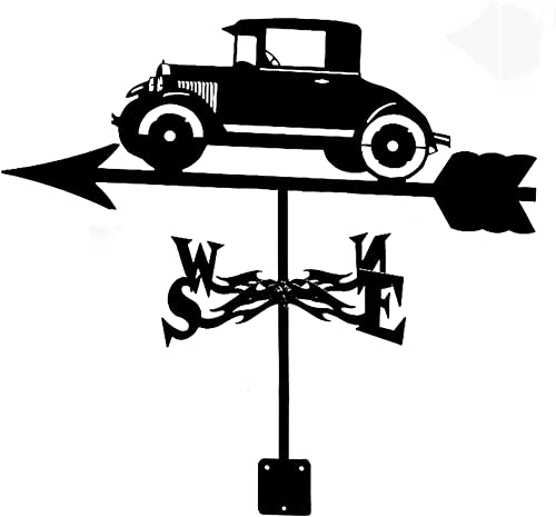 Decorative Wind Vane Weather Vane Garden Mount Yard Stake Iron Weathervane Farm Durable Scene Outdoor Yard Weather Vane Professional Measuring Tool (Wine Bottles) (Sailing Ships)
