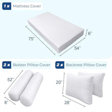 Prolinemax S1 Full Size Contrast Trim Outdoor Daybed Cushion Cover AD105