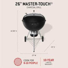 Weber® Master-Touch Charcoal Grill, 26-Inch, Black