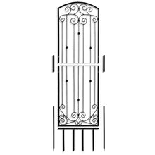 H Potter 8 Ft Freestanding Black Garden Trellis 32" W x 96" H Iron