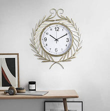 SBTXHJWCGLD Garden Clock,Outdoor Garden Wall Clock Silent Non-Ticking Outdoor Wall Waterproof Garden Ornament for Home Garden Patio Yard