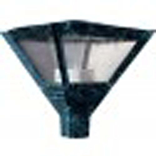 Dabmar Lighting GM560-VG Large Post Top Fixture, 70W MH/De 120V, Verde Green Finish