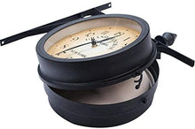 NUHSLF Weatherproof Outdoor Wall Clock,Double-Sided Garden Clocks,Outdoor Iron Ornaments,Easy to Read Precise Timing