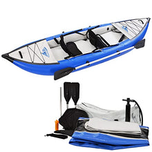 PRODCA Inflatable Kayak Set with Paddle & Air Pump Tandem 2 Person Kayak