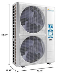 Senville 3 Ton Central AC Heat Pump Outdoor Unit, 36,000 BTU, Energy Star, Inverter, Variable Speed, 208/230V