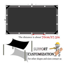 Black Sunshade Net Shade Cloth 3x7M 4x4M 8x15M Sunscreen Canopy for Patio Pergola Balcony Garden Plant Greenhouse (Size: 2x1m / 6.6x3ft)