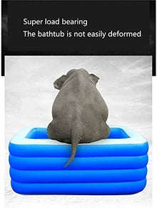 Rsmmpqa Bath Inflatable Swimming Pool Household Thickening Folding Adult Large Paddling Pool Family Insulation Bucket Pool Backyard Water Party