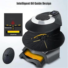 Electric Smokeless Grill with 360° Rotating Oven,Adjustable Timer and Temperature for Indoor and Outdoor Use