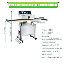 Yokoma Continuous Induction Jar Sealer 220V for 0.79"-5.12" Cap Width