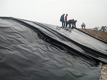 EDGUN 0.2mm Pond Liner for Garden, Black HDPE Small Fish Pond Liners,Rubber Pond Tarp Easy Cutting Underlayment, for Fountains, Water Garden Pond Liners Seals (Size : 9X 12 m)