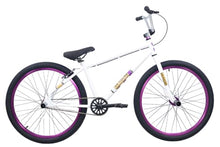 R4 Pro 26 Inch Wheelie BMX Bicycle Retro Look, New Looptail Design Adult/Youth White Purple