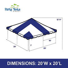 Party Tents Direct 20' x 30' Replacement Weekender Pole Tent Top Blue