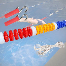 LFPSVC Swimming Pool Lanes Rope Floats, 4 10 21 32 40 50 Feet 62 73 FT In Ground Pool Divider for Shallow and Deep End, Above Ground Pool Boundary Rope Lines/Cords with Hooks (Size : L 16FT/4.9M)