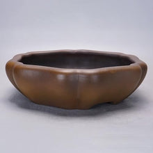 ULTRAWAVE Flower Pots Purple Clay Handmade Pumpkin Pot Green Bonsai Pot Decorative Planter