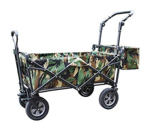 CWENZXDIA Garden Wagon Folding Utility Wagon Garden Outdoor Picnic Camping Cart with Storage Basket Adjustable Handle Utility Cart(D)