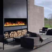 TBLOTYD Decorative Fireplace 3D Water Steam Fireplace, Built-in Electric Fireplace, Atomizing Fireplace with LCD Touch Screen, Remote Control and Timer,CH