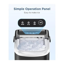 Ice Maker, Ice Maker Countertop, Portable Ice Machine with Self-Cleaning, 9 s in 6 Mins, Basket and Scoop,for Home/Kitchen/Camping/RV