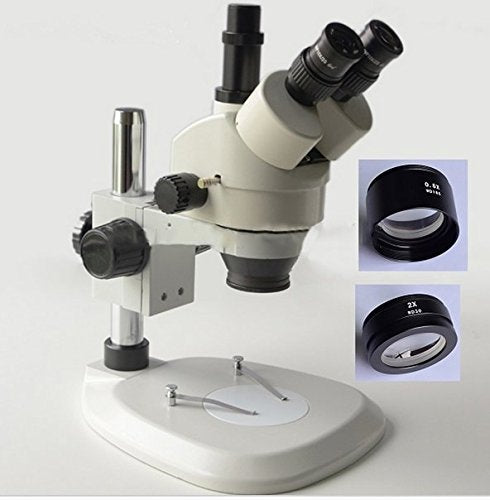 GOWE Trinocular Stereo Zoom Microscope 3.5X-90X with SZM.05X SZM2.0X Lens