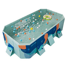 TQQEPOOL Summer Portable Kiddie Pool for Kids,Foldable Slip-Resistant Kiddie Pool for Kids Large,Pet Wading Pool for Indoor and Outdoor (Color : Dieff Blue, Size : 3m)