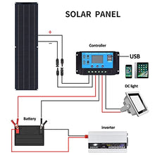 CURIND 800W 18V Flexible Solar Panel,(4 Pieces of 200W) High Efficiency Monocrystalline Solar Panels Generates Kit, for Home, Camping, Boat, Caravan,30A